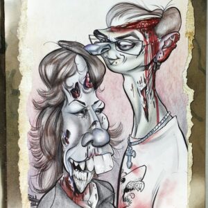 Zombie Caricatures: Exaggerations and Infections